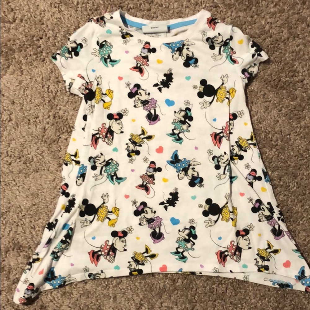 White Minnie Mouse Top